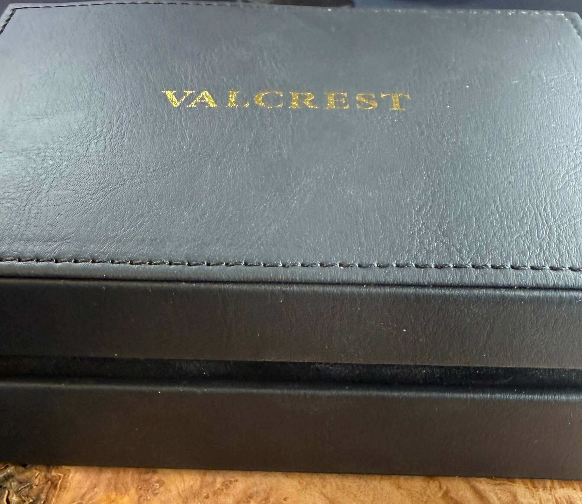 Premium presentation box for Heritage British shilling cufflinks by Valcrest.